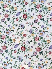 VTG 5th Avenue Designs Floral Upholstery Fabric Cotton 53″ X By The Yard