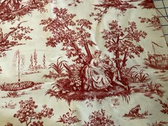 Windham Fabrics Burgundy/Red Toile “Wellington”By Nancy Gere