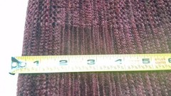 Burgundy Wine Cut & Loop Preowned Remnant Fabric 56″ x 73″ End of Roll