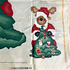 VTG 90s Daisy Kingdom Santa Moose Joyful Snowman Door Panels Cut N Sew Lot of 3