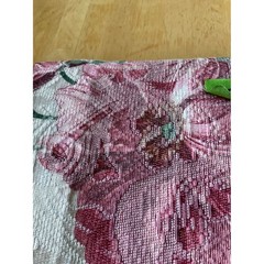 Vintage Floral Tapestry Upholstery Fabric 3.5 Yards 56″ Wide with Cord Trim Lot
