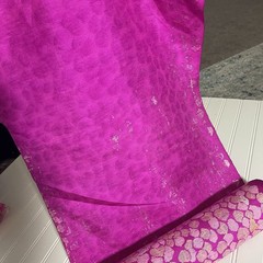 SILK Fuchsia Multicolor FABRIC 16 Yards x 15 Inches Wide or 576 Inches x 15 Wide