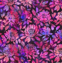 Festival of Roses – Continuous yards available – No batik.