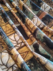 Bears Fabric 2.25 Yards x 45″ Wide Cotton Birch Bark, Stone Wall, Sticks Design