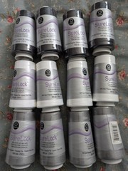 LOT OF 12 COATS THREAD SURELOCK 3000 YDS 100% SPUN POLYESTER Black White Grey