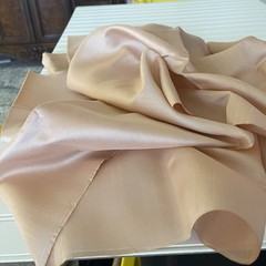 SILK PEACH FABRIC 6 Yards x 22 Inches Wide or 216 Inches x 22 Wide
