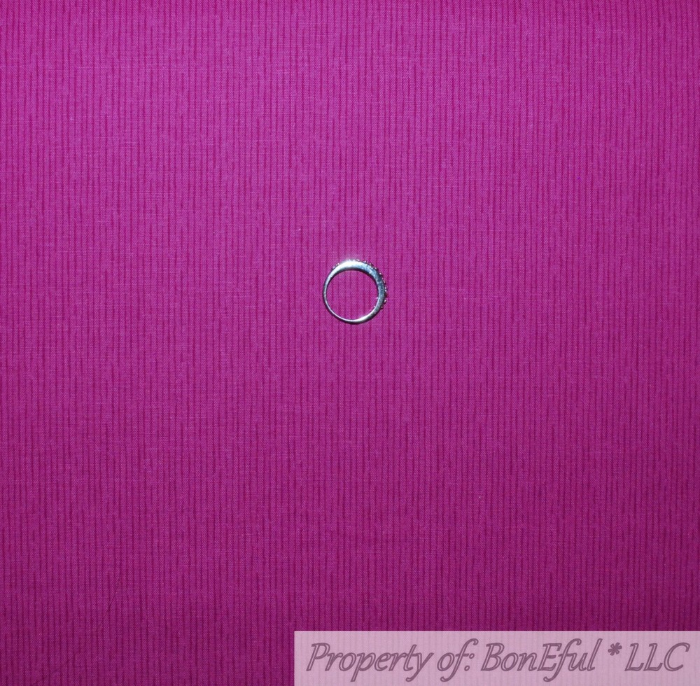 BonEful Fabric Cotton Quilt Bright Fuchsia Pink Purple Tonal Stripe Summer SCRAP