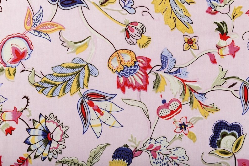 25 Yard Indian Cotton Handmade Print Fabric Sanganeri Hand Block Printed Fabric