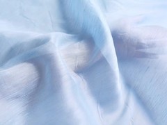 Natural Silk Linen Fabric 54” Wide By Yard Baby Blue Silk Flax Material Slubbed