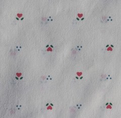LOT 2 Yards VINTAGE Juvenile Fabric Country Mice & Hearts Princess Fabrics, Inc.