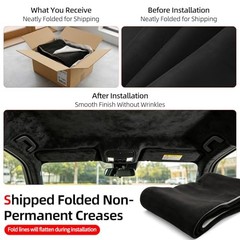 Suede Auto Headliner Fabric 98″ x 60″, Foam Backed Roof Liner | 98″ L × 60″ W