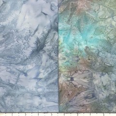 9 Fat Quarters Grey Tone Handpaints #2 Lunn Fabric FQ Pack 100% Cotton Blue