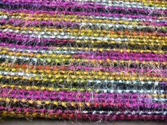 Vintage Multicolor Eyelash Knit Fabric Cosplay Costume 3 1/2 Yard Piece 60-Wide