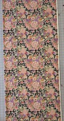 3 1/2 Yards – Robert Kaufman Fabrics – Florals On Black – 41″ Wide