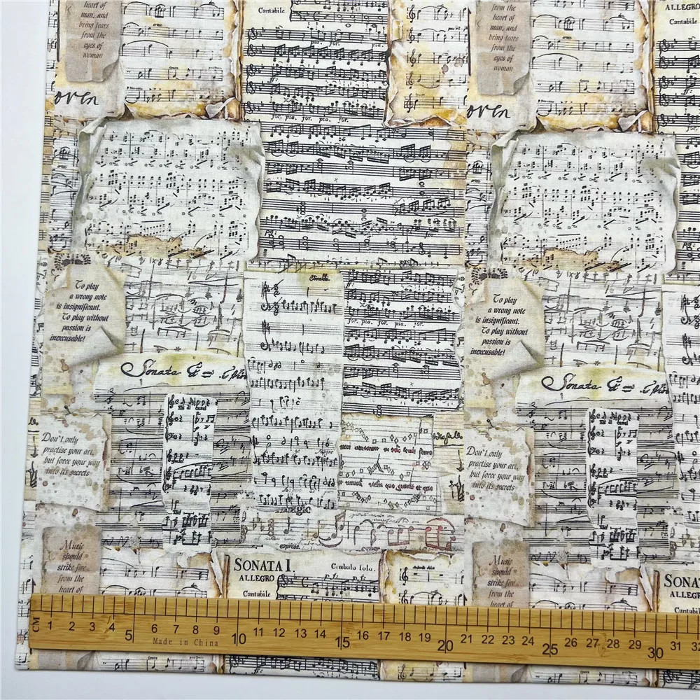 Vintage newspaper girl oil painting girl Cotton Fabric Sew Clothes Dress Fabric