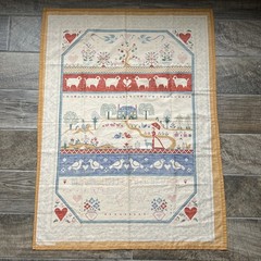 Vintage Fabri-Quilt Cuddle Prints Primitive Farmhouse Fabric Panel 43×32