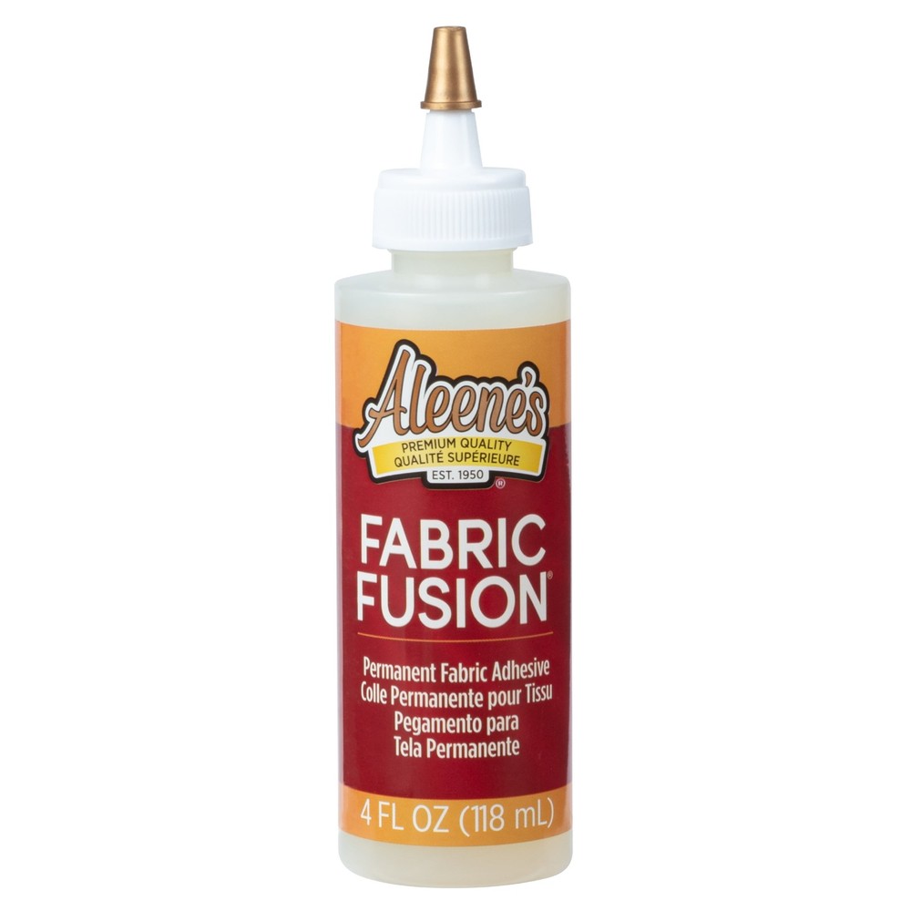 Permanent Fabric Adhesive, 4 fl. oz. – No-Sew Fabric Glue for Clothing & Crafts