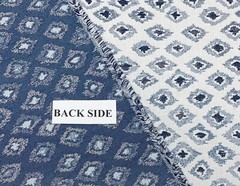BALLARD DESIGNS IKAT CORNFLOWER BLUE SUNBRELLA PERFORMANCE BY THE YARD 54″W
