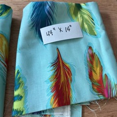 cotton fabric remnants lot 7 pieces