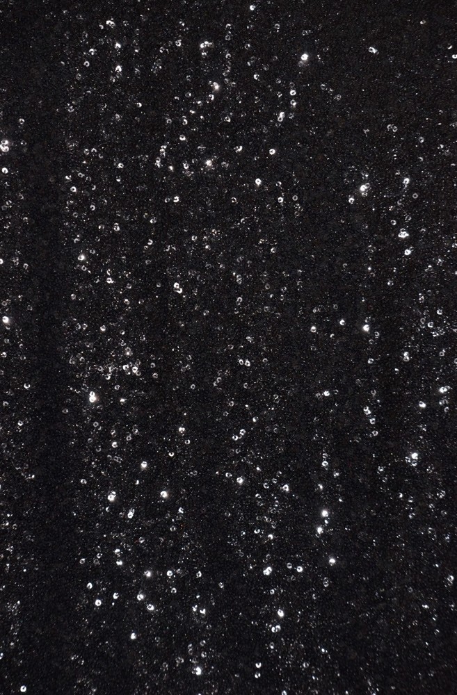 Sequin Dress Gowns Mini Disc Glitz Fabric – BLACK- 54″/55″ Wide By Yard