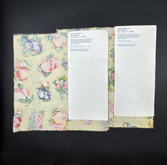 VTG 90’s Concord Fabrics Good Time Chintz Fruit 8-10″ Blocks NOS Sample Swatch