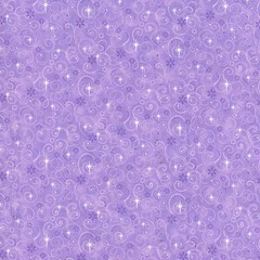 Light Purple Glitter Swirls Cotton Fabric
