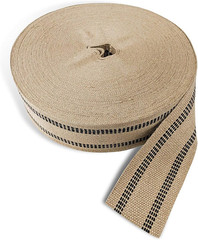 AK TRADING CO. Natural Jute Webbing (Burlap) 3.5 Inches X 72 Yards – Natural wit