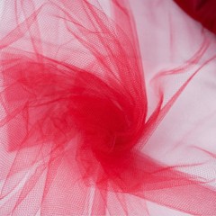 , 54 Inch by 40 Yards 120 ft Red Fabric Tulle Roll, Fabric Tulle Bolt for DIY…