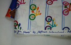 Hoffman International Fabrics – Colorful Bike And Bear Themed