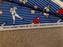 Baseball Batter Up Vintage Timeless Treasure Gail-C3532 2yd+