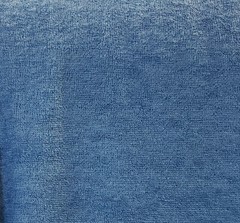 58″ Turquoise Poly Blend Stretch Terry Cloth Fabric by the Yard