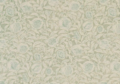 SANDERSON CURTAIN FABRIC DESIGN Annandale 3 METRES WILLOW/SEASPRAY LINEN BLEND