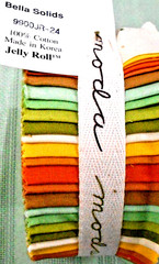 MODA FABRICS “BELLA SOLIDS”#9900JR-24JELLY ROLL