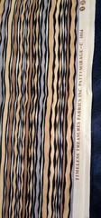 Timeless Treasures Mirage Tan Beige Black Wavy Stripe Cotton Fabric 2 Yards