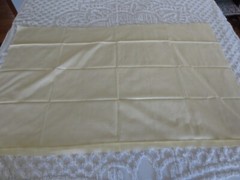 4442. Woven PALE YELLOW MUTED STRIPE Craft SYNTHETIC FABRIC – 48″ x 3/4 yd.