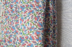 Hand Block Floral Print 100%Cotton 10 Yard Fabric NO TARRIF CHARGES 100%✅ZK_170