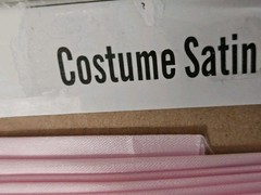 Costume Satin Fabric Light Pink 57″/59 ~ 8 yards ~ Whole Roll
