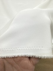 Japanese Triacetate Satin/ Dull Face Heavy Crepe /56” W/ Ivory