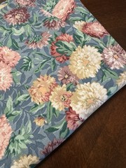 Mill Creek Fabrics Pink Blue Gray Peonies RoseFloral 2 +Yds 54”W COTTAGE COTTON