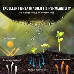 6x300ft Woven Landscape Fabric – Heavy Duty With High Permeability