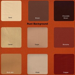 Solid Rust Brown 100% cotton fabric Material 44 inches wide PICK SIZE