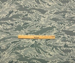 AIR FORCE TIGER STRIPE NY/CO SOFT TWILL MILITARY FR CAMO FABRIC BY 1/2 YARD 59″W
