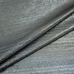 Shining Laser Fabric High Elastic Gilding Stripe Texture Knit Crepe Dress Sewing