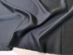 53” Wide Soft Natural Silk Cotton Charmeuse Fabric Dress,Gown,Sleepwear,Black