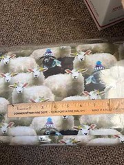 Back to the Farm -White & Black Sheep- Digitally Printed- Adorable Fabric Cotton