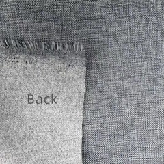 Versatile Faux Linen Upholstery Fabric – Grey Blue 57×36 Inch for Chairs & Sofas