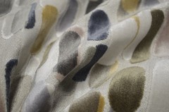 Capsules 952 Stone Gold Blue Green Geometric Velvet Covington Upholstery Fabric