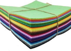 High-Density Acrylic Felt Sheets – 42 Assorted Colors for Creative Projects