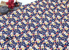 Japanese Fabric Cotton Shiba Inu Animals Print DIY Kimono Curtain Craft Clothes