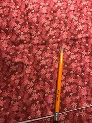 100% COTTON FABRIC REMNANT ALLOVER FLORAL PINK TO ROSE